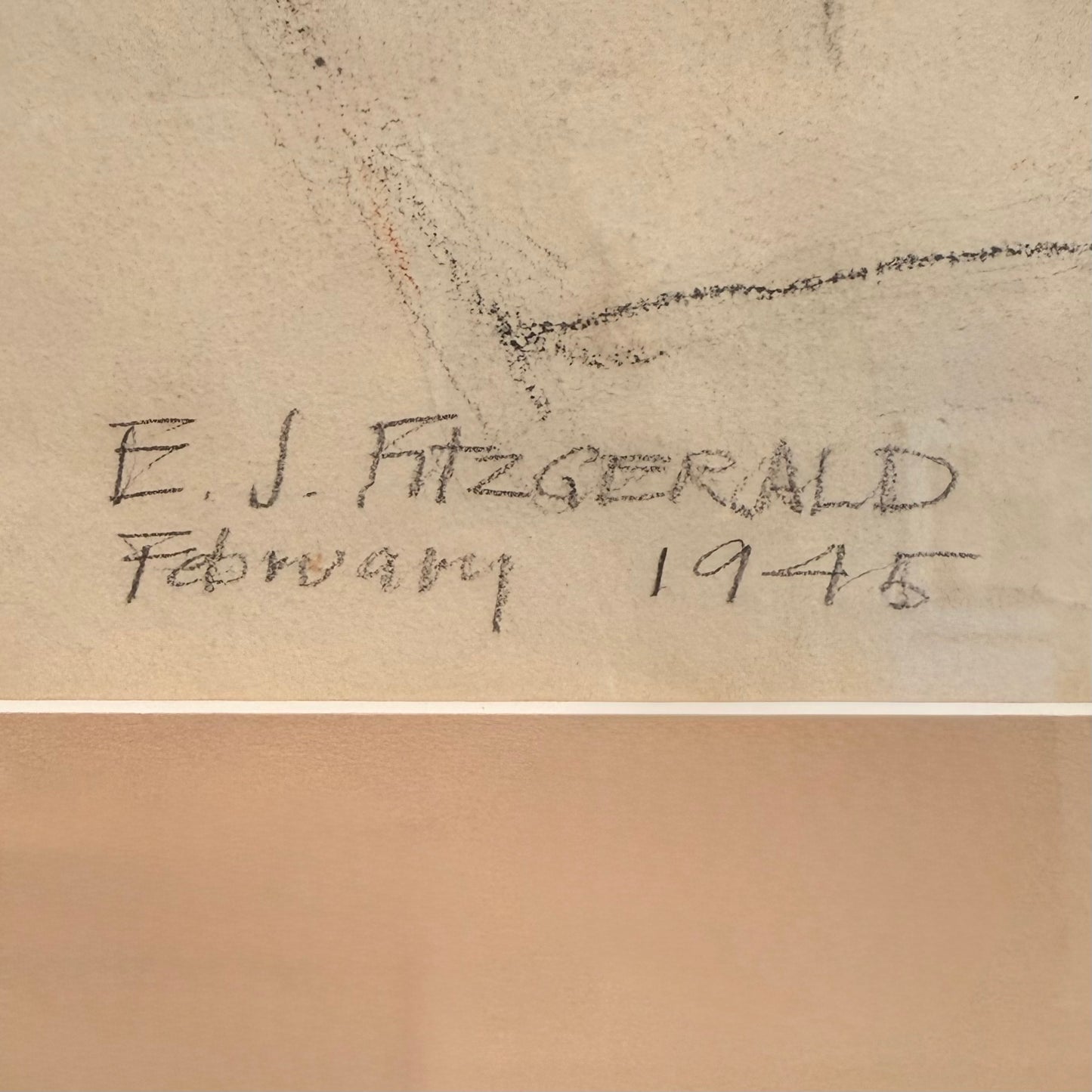 Portrait of a Sailor - 1945 - Mixed Media on Paper by Edmond James Fitzgerald (1912-1989)