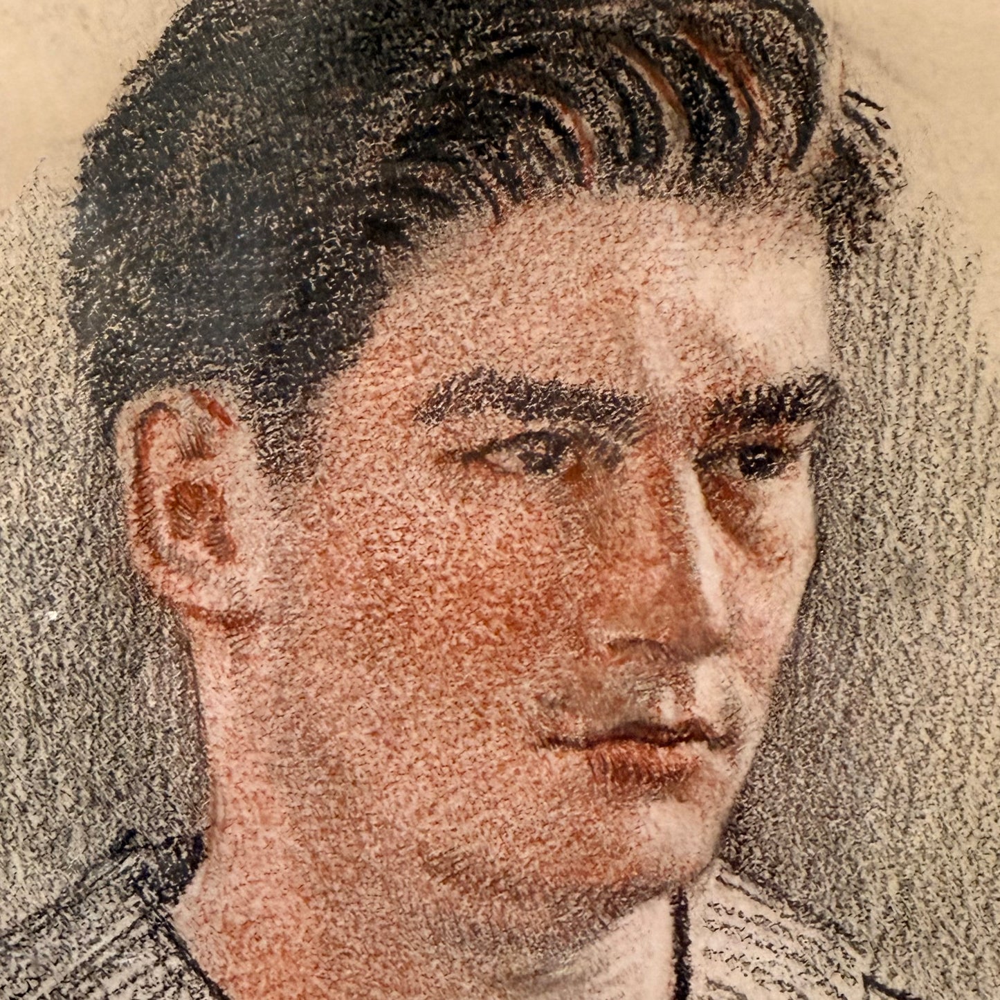 Portrait of a Sailor - 1945 - Mixed Media on Paper by Edmond James Fitzgerald (1912-1989)