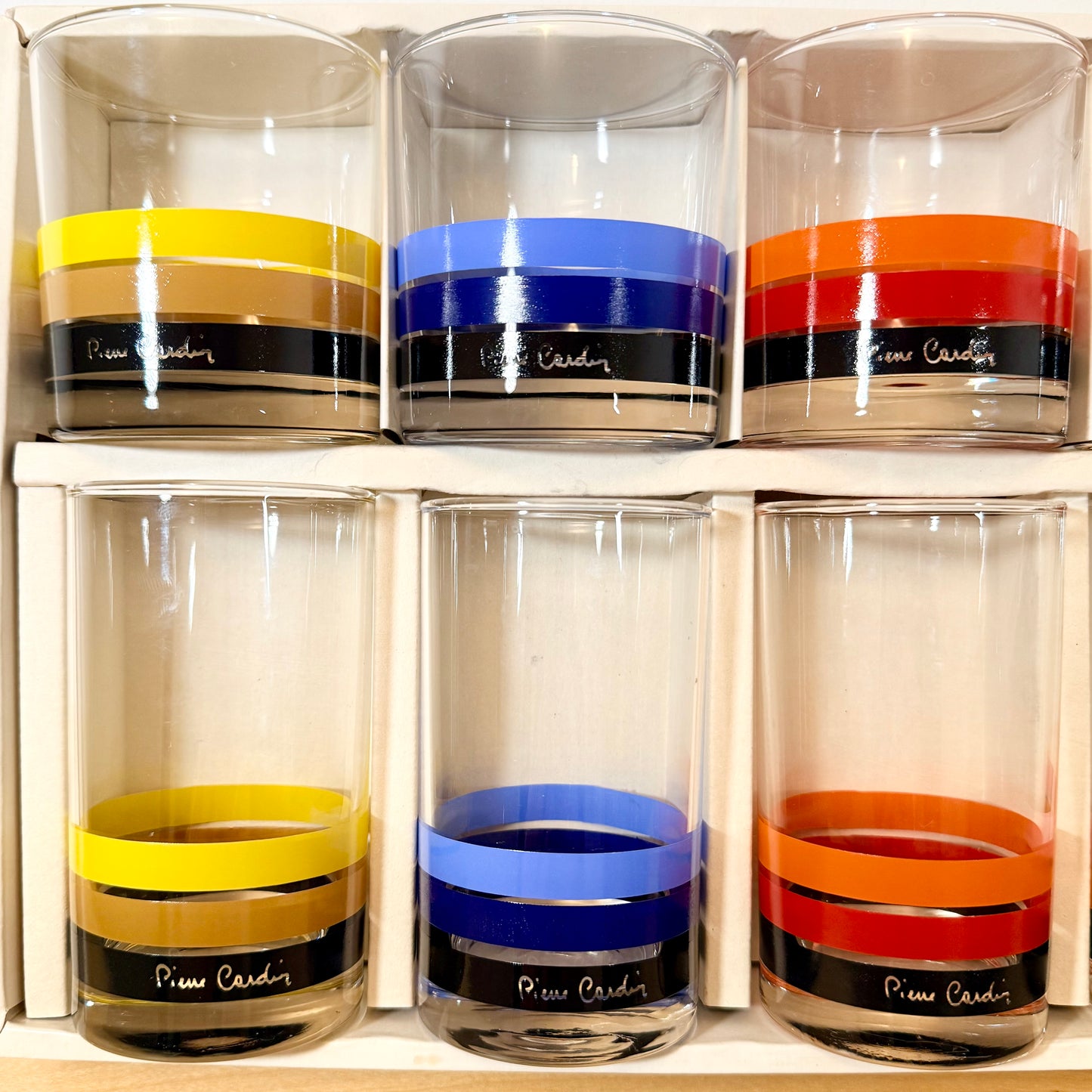 Pierre Cardin Tumblers for Sasaki Glass, Japan - 1970s