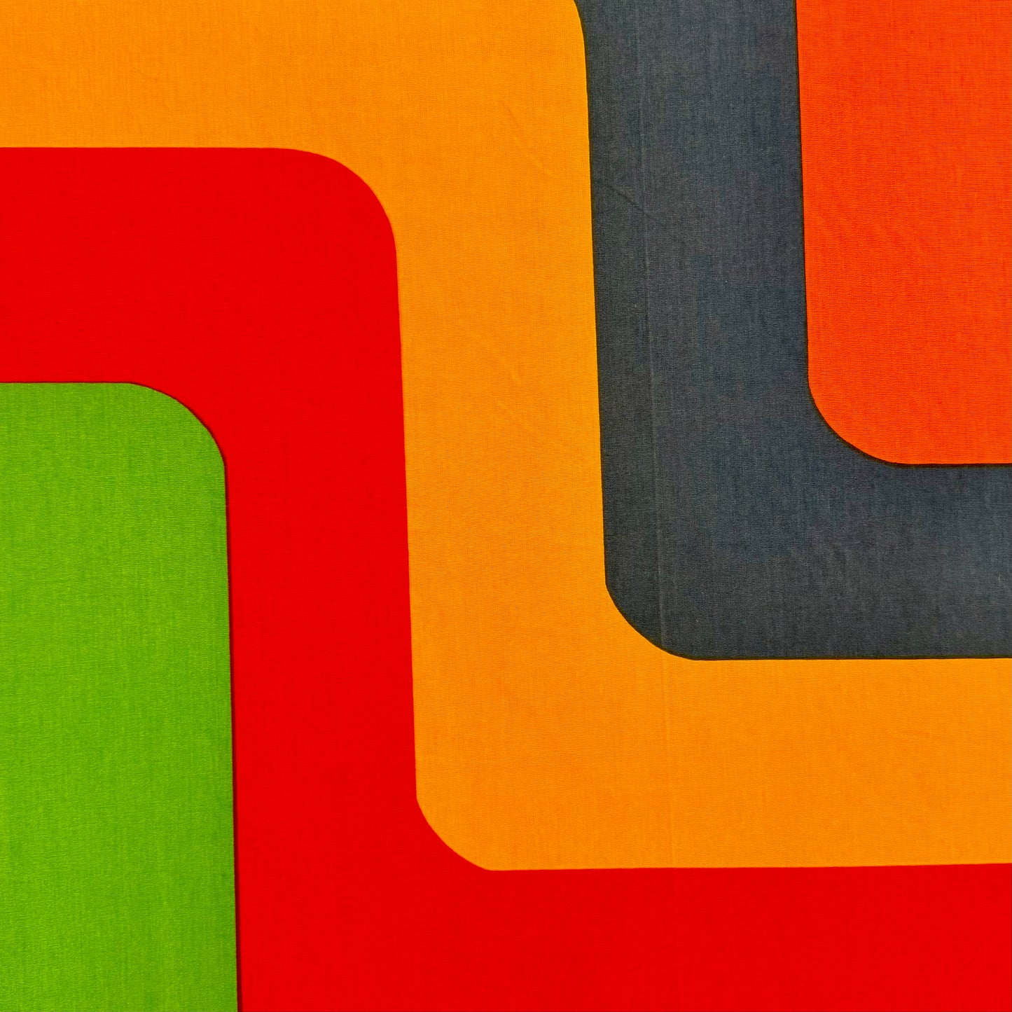 Large Fabric Wall Hanging - 1970s - 48" x 69"
