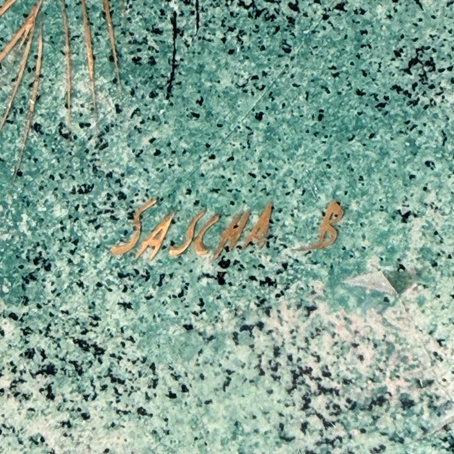 Large MCM Ceramic Platter by Sasha Brastoff