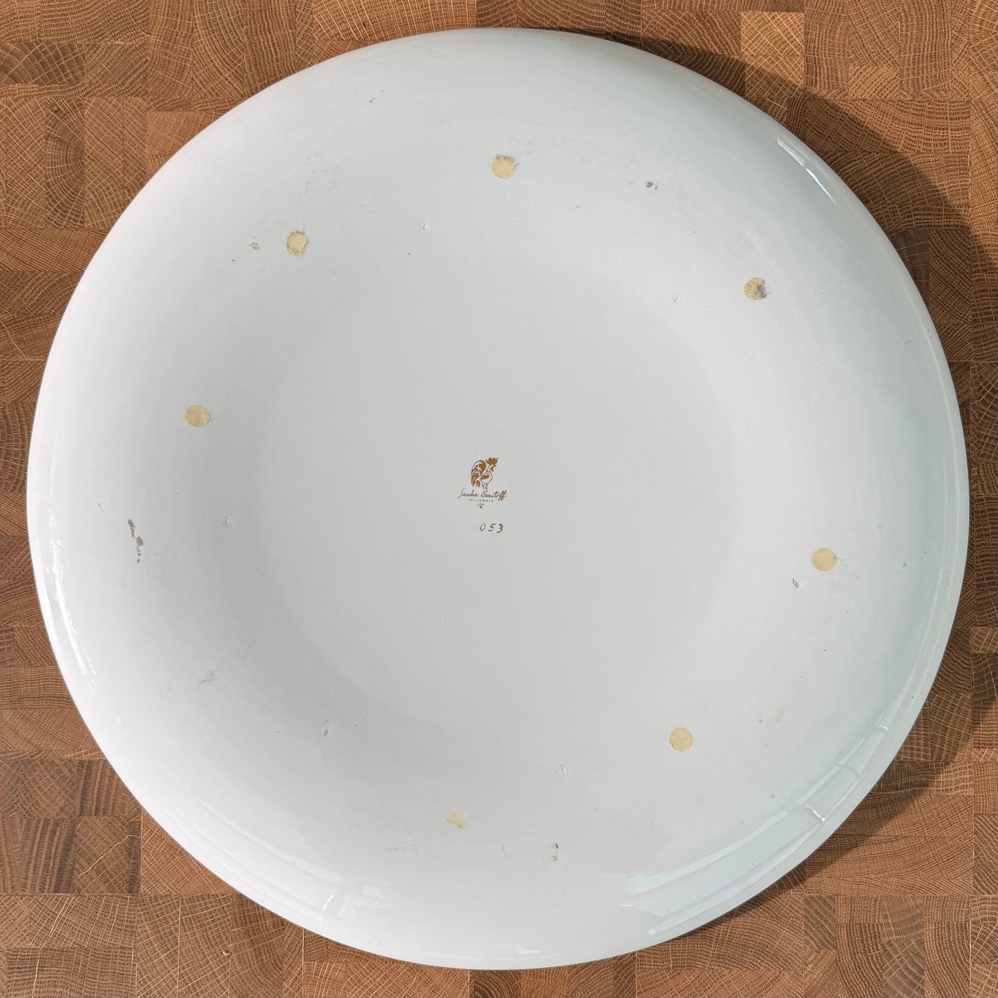 Large MCM Ceramic Platter by Sasha Brastoff