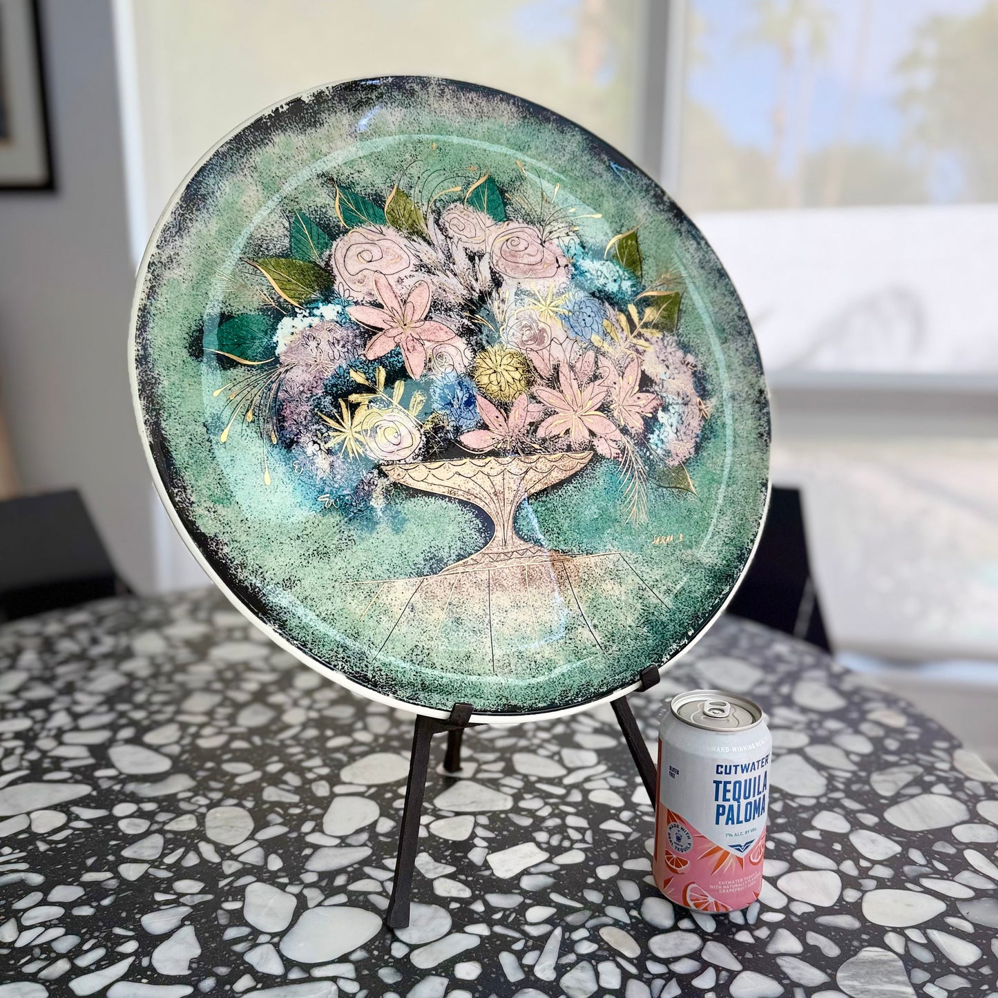 Large MCM Ceramic Platter by Sasha Brastoff