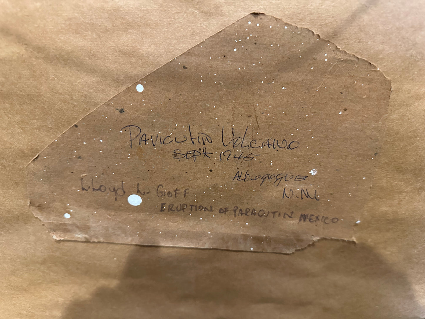 Eruption of Paricutin Volcano, 1945 - Watercolor/Gouache on Paper by Lloyd Goff (1918-1982)