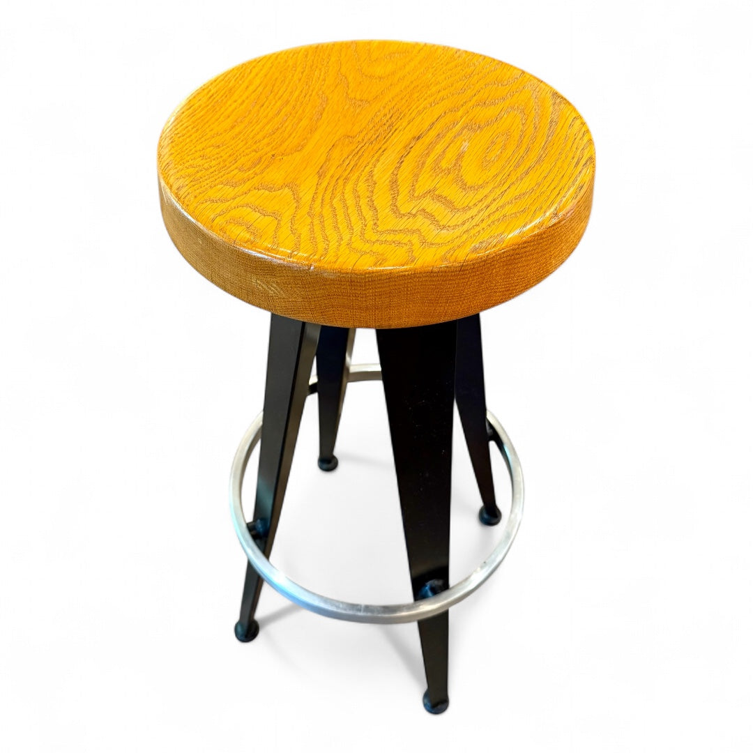 2 Bar Stools - After Jean Prouve