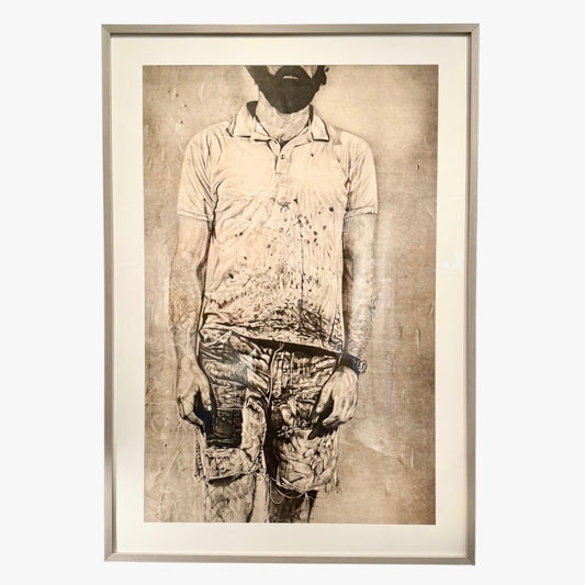 "No Nose" Lithograph on Paper - 1977 - By Michael Kuk