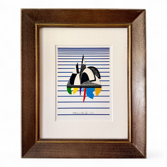 Mixed Media Illustration - 1976 - by Werner Pfieffer, b. 1937