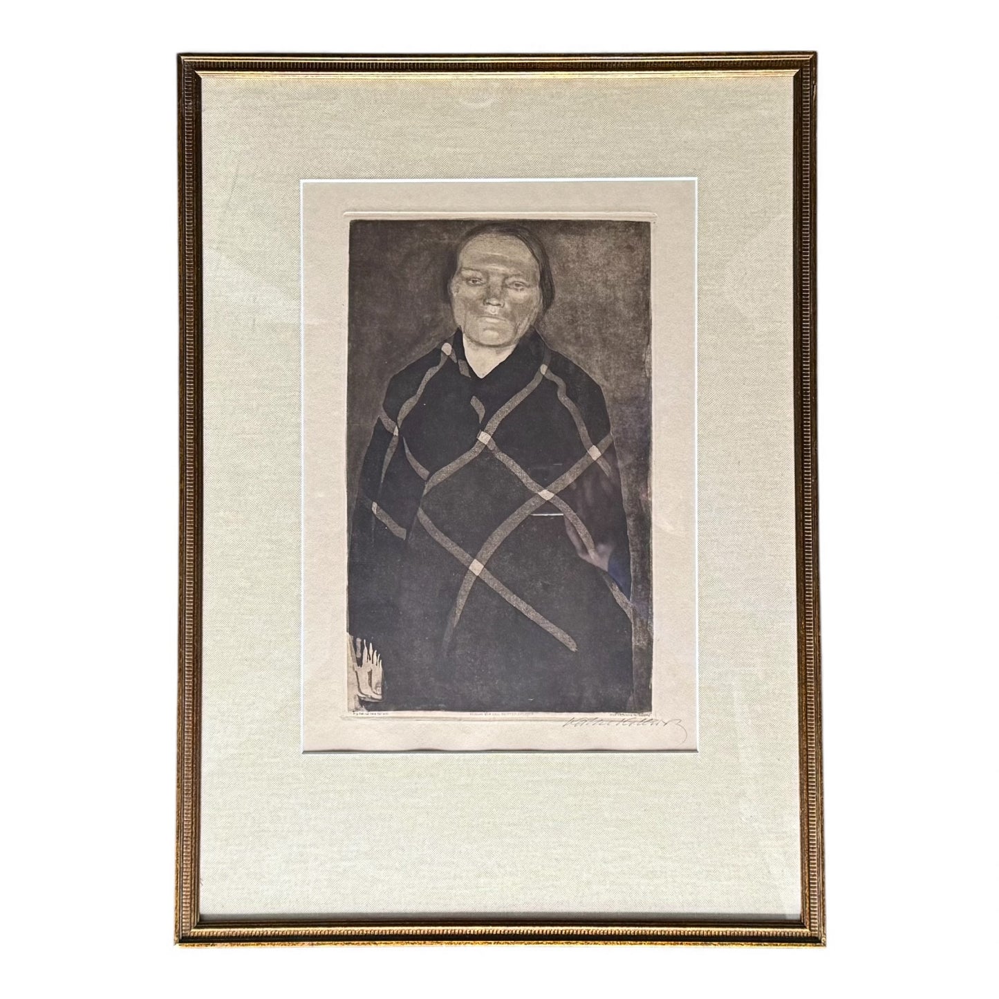 “Schwangere Frau” (Pregnant Woman), 1910 - Etching by Käthe Kollwitz (1867-1945)