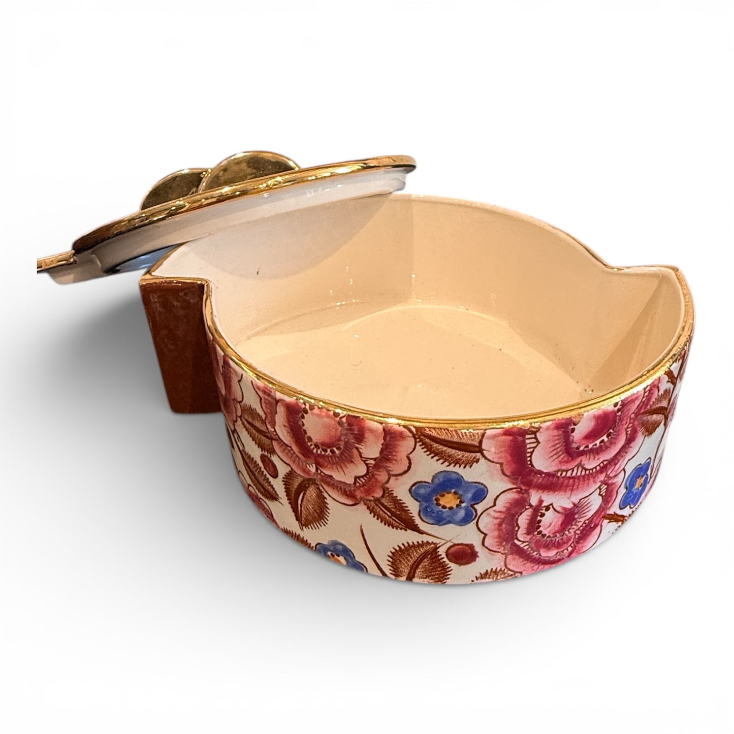 Art Deco Ceramic Jewelry Box by Raymond Chevalier for Boch La Louviere, Belgium