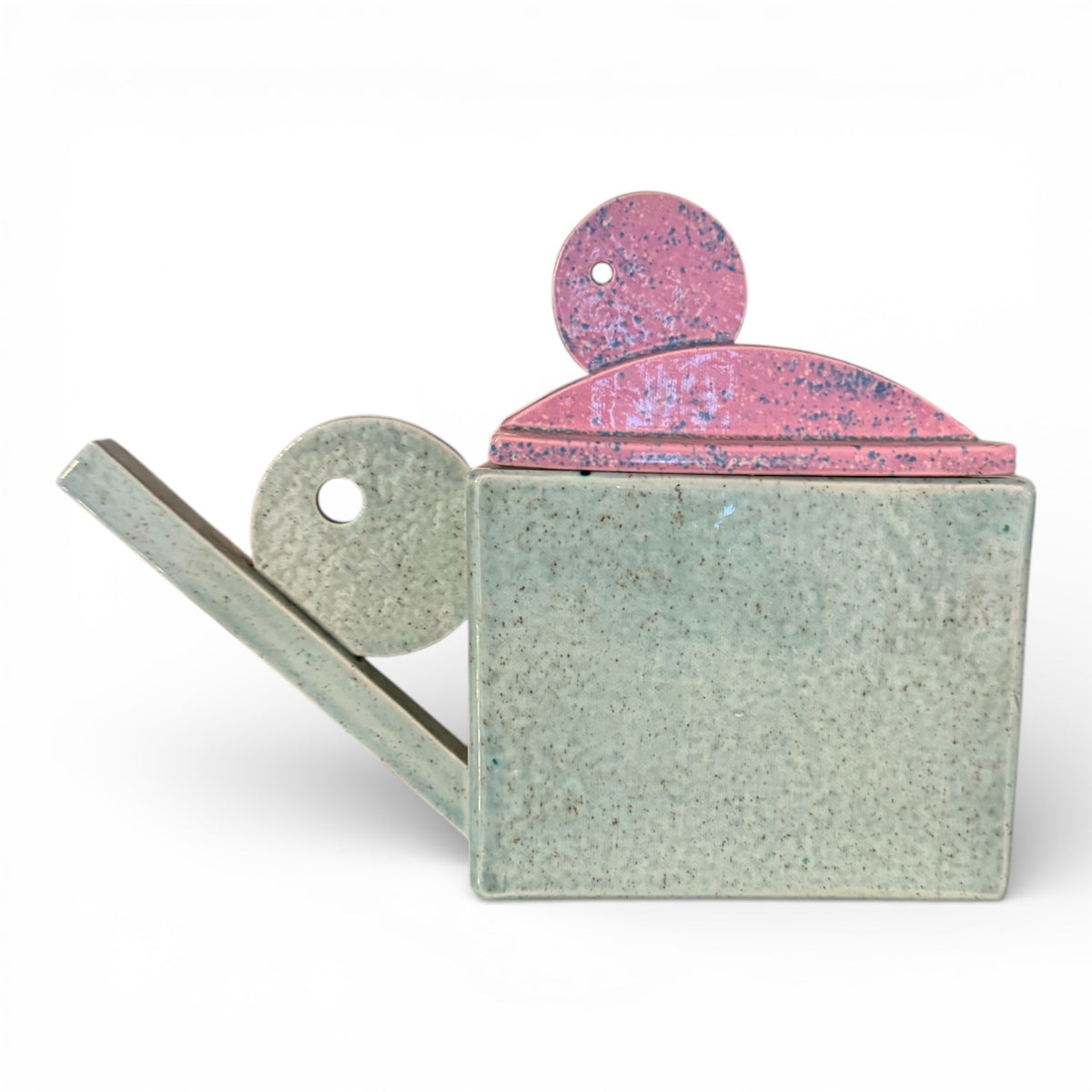 Postmodern Memphis Style Ceramic Teapot, 1981 by Peter Shire (b. 1947) Co-Founder of Memphis Milano