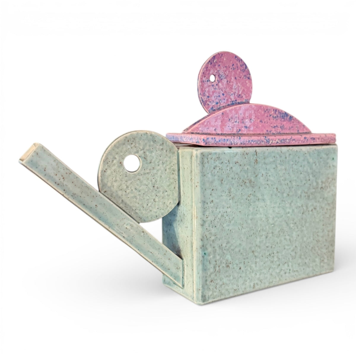 Postmodern Memphis Style Ceramic Teapot, 1981 by Peter Shire (b. 1947) Co-Founder of Memphis Milano