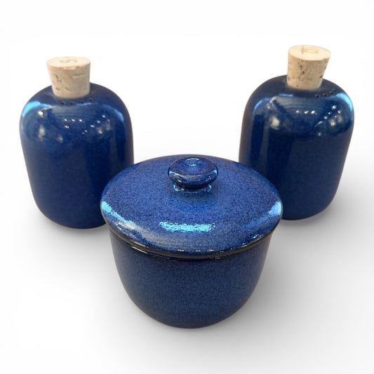 1970s Heath Ceramics Salt and Pepper Shaker and Sugar/Salt Bowl