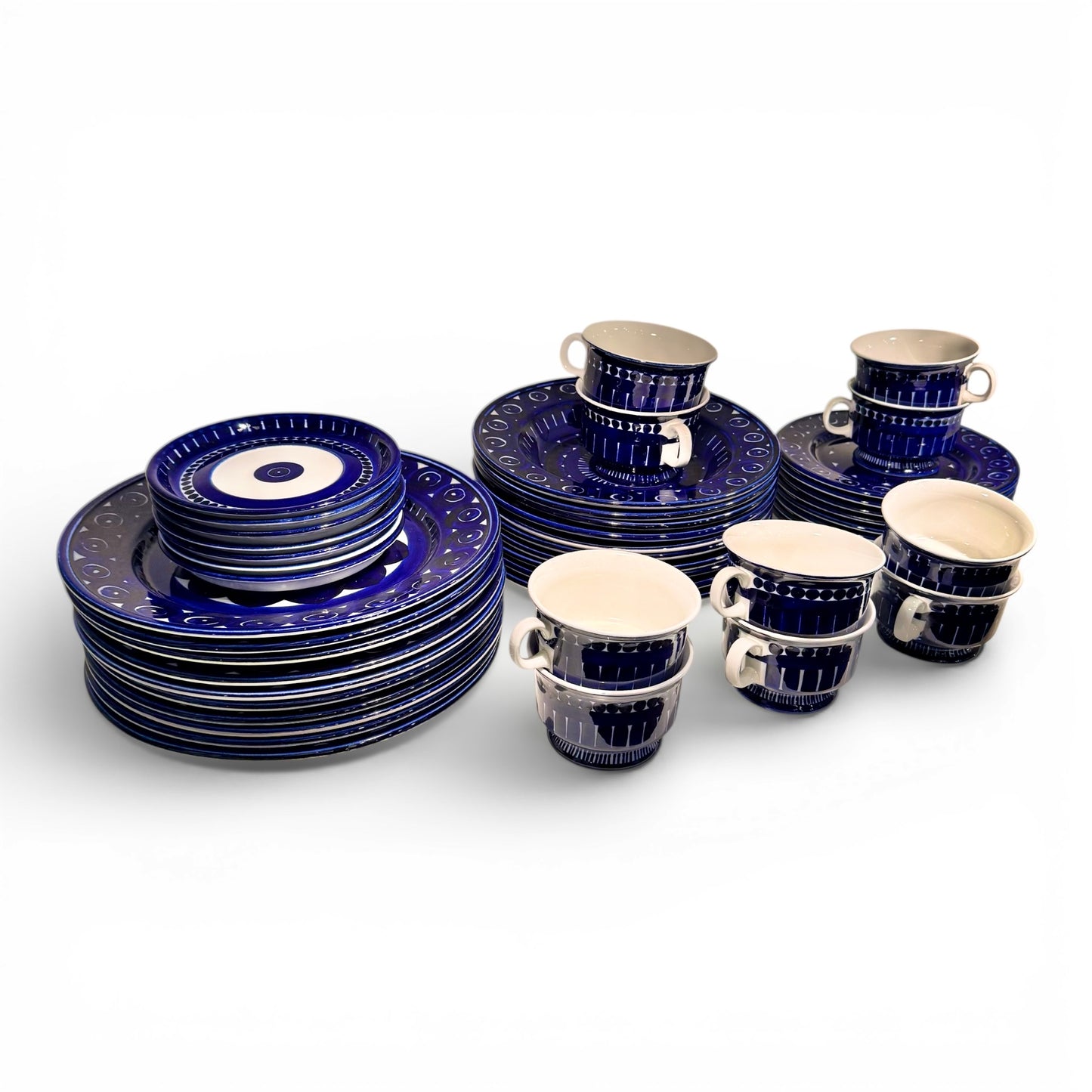 "Valencia" 45 Piece Dinnerware Set by Ulla Procopé for Arabia of Finland - c. 1970s
