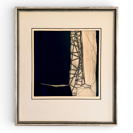 "Gravura #45", 1961- Aquatint by Roberto De Lamonica (1933-1995)