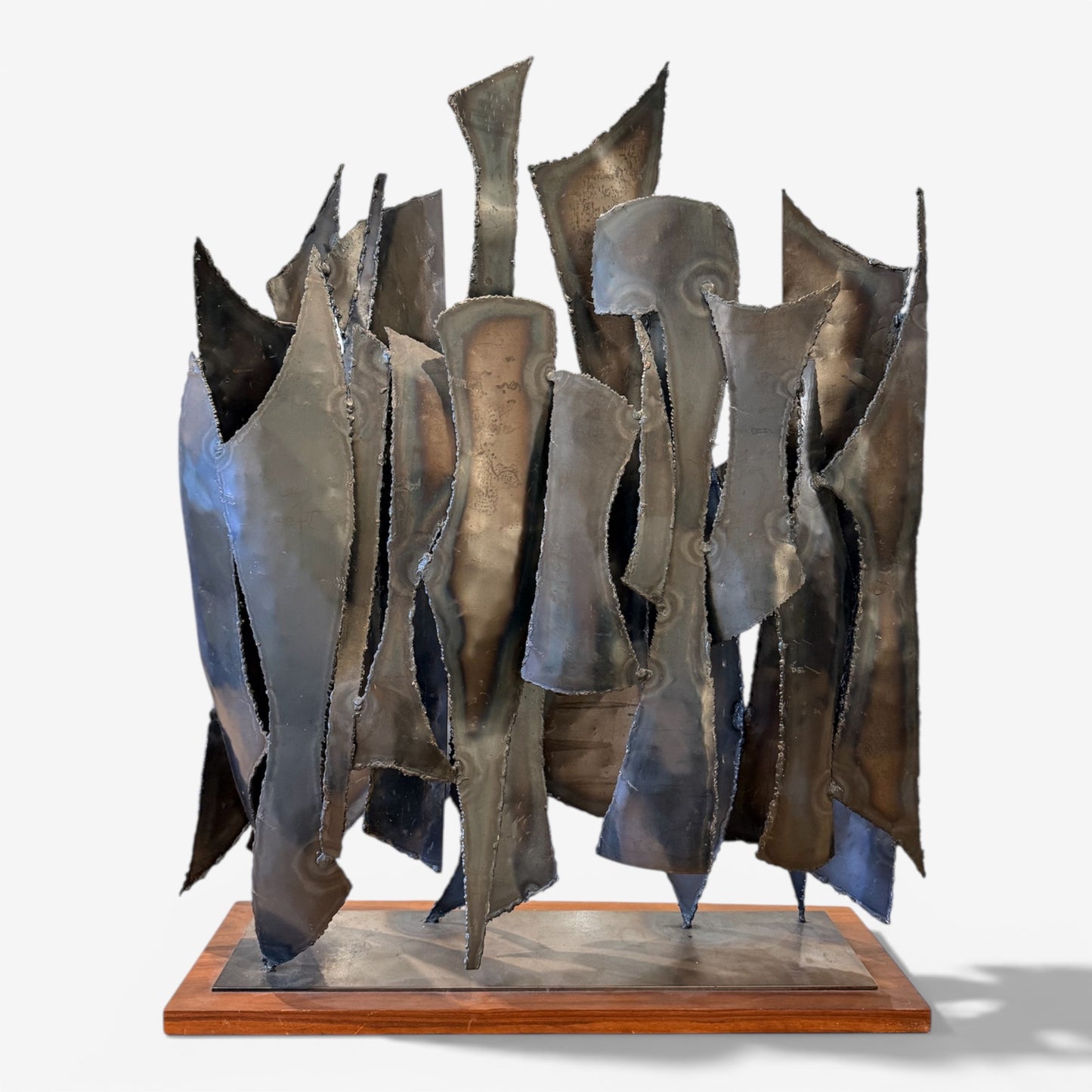 Large Brutalist Steel Sculpture, 1970s