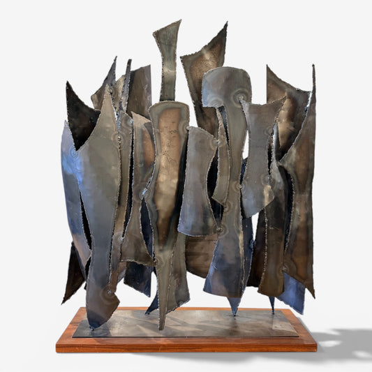 Large Brutalist Steel Sculpture, 1970s