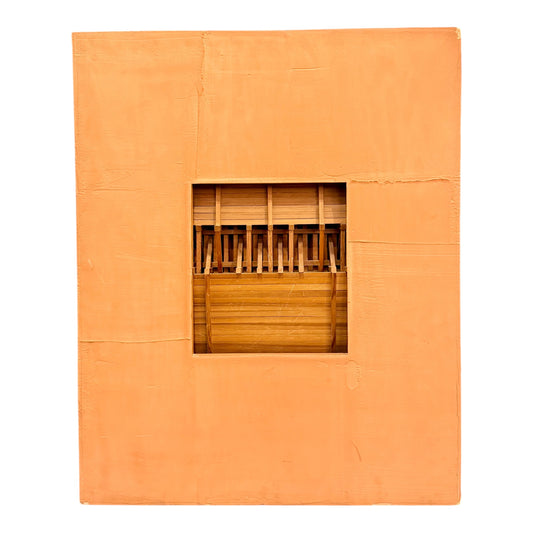 "MEMOIRES TERRESTRES #13" - Mixed Media Wall Sculpture by Freddy Munoz (1931-2020)