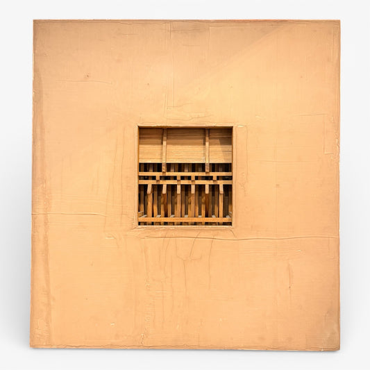 "MEMOIRES TERRESTRES #12" - Mixed Media Wall Sculpture by Freddy Munoz (1931-2020)