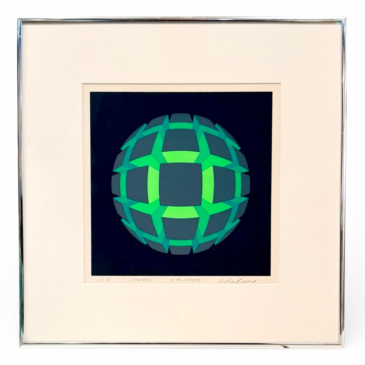 Centros, 8th State - Serigraph on Paper by Brian Halsey (b. 1942)