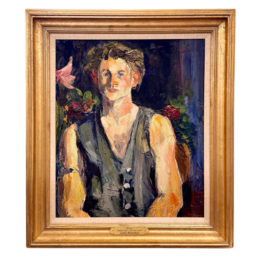 Mike, American Youth - 1996 - Oil on Canvas by James Brandess (20th Century)