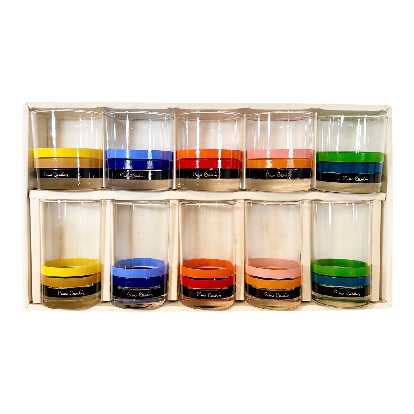 Pierre Cardin Tumblers for Sasaki Glass, Japan - 1970s