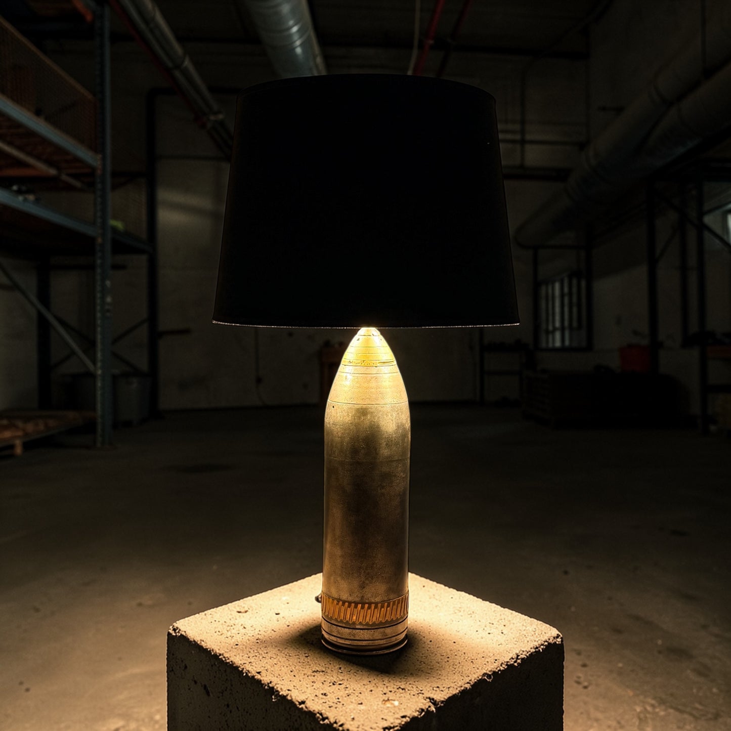 Antique Artillery Shell Lamp