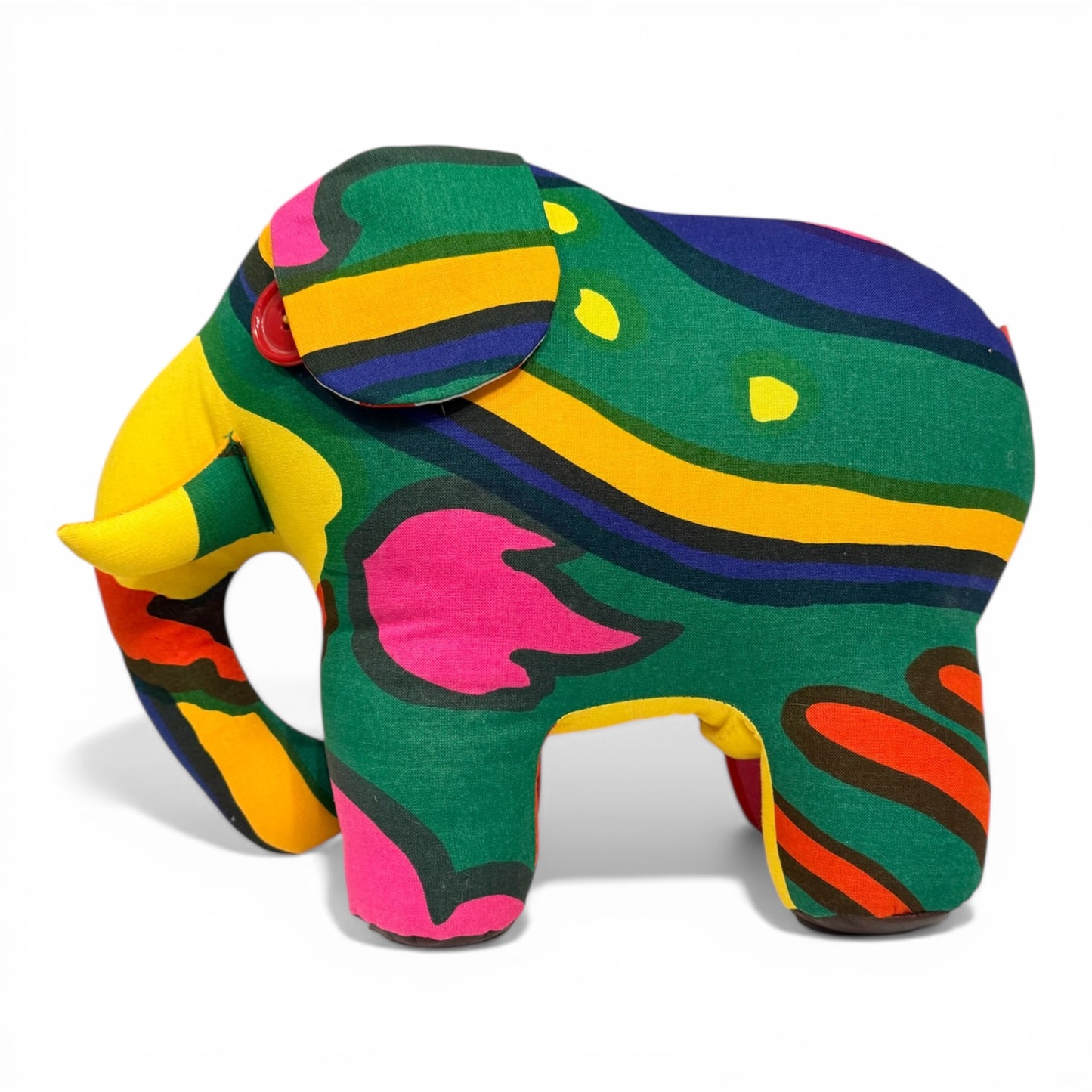 1970s Marimekko / Banbury Cross Stuffed Elephant