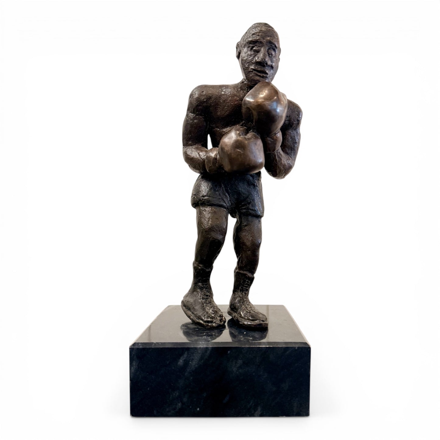 Mid-Century Bronze Sculpture of a Boxer - Unsigned