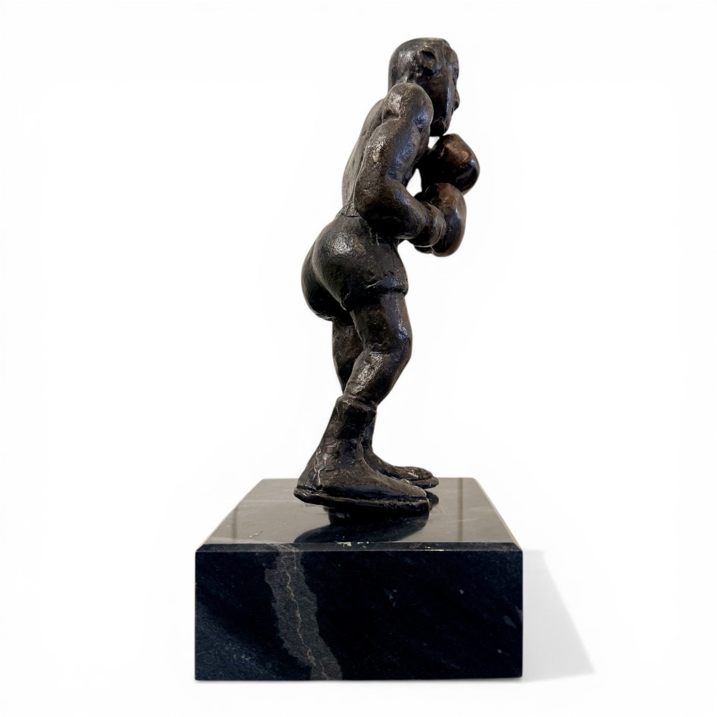 Mid-Century Bronze Sculpture of a Boxer - Unsigned