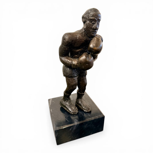 Mid-Century Bronze Sculpture of a Boxer - Unsigned