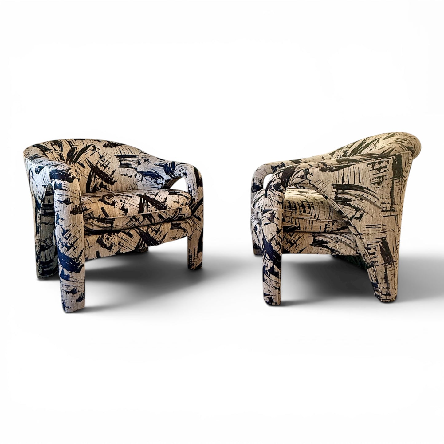 Pair of Postmodern "Elephant "Chairs by Weiman