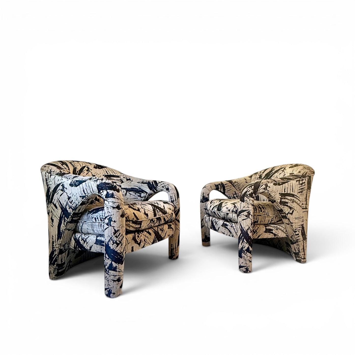 Pair of Postmodern "Elephant "Chairs by Weiman