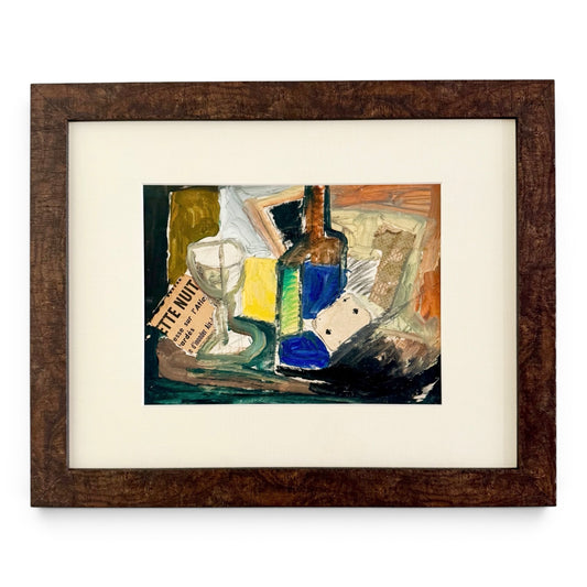 Mixed Media Painting on Paper by Philippe Kovo (b. 1952), Russian
