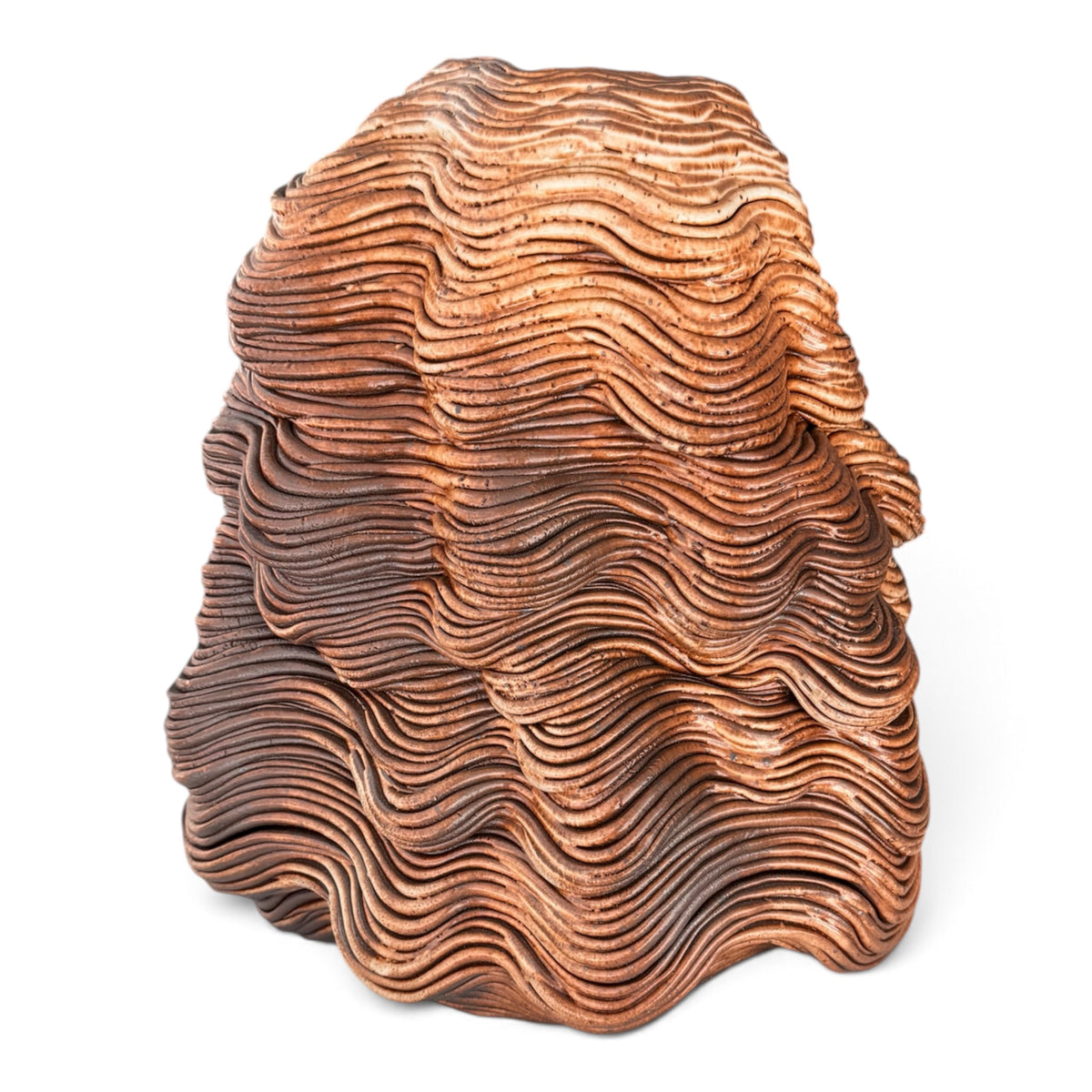 Striated Ceramic Vessel by Lynn DeMarco (b. 1975)