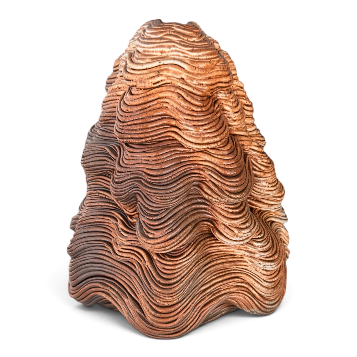 Striated Ceramic Vessel by Lynn DeMarco (b. 1975)