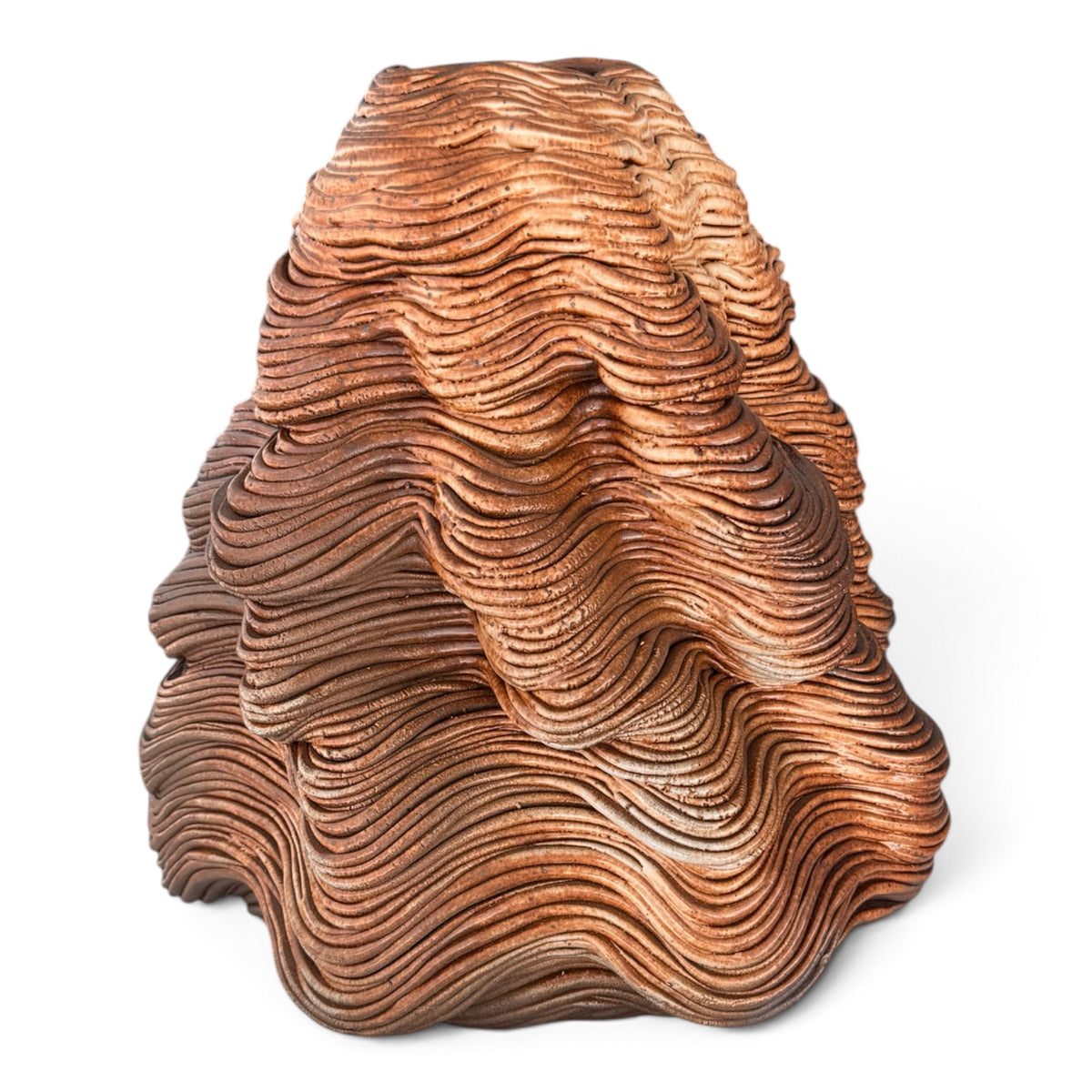 Striated Ceramic Vessel by Lynn DeMarco (b. 1975)