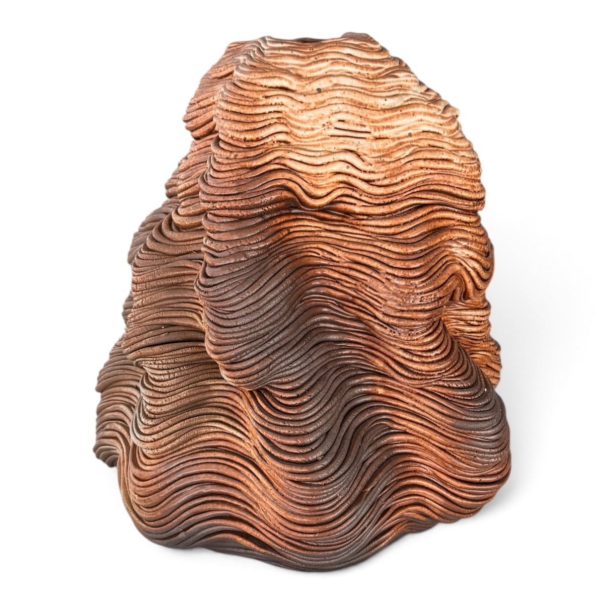 Striated Ceramic Vessel by Lynn DeMarco (b. 1975)