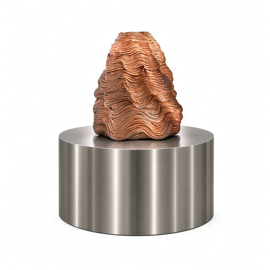 Striated Ceramic Vessel by Lynn DeMarco (b. 1975)