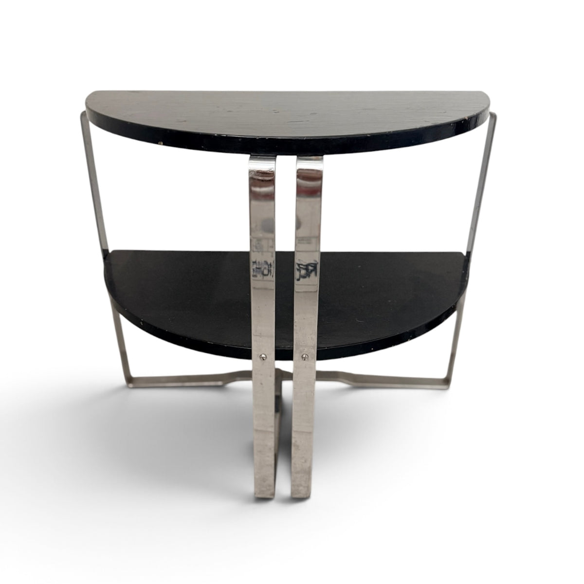Art Deco / Bauhaus Demilune End or Side Table by Wolfgang Hoffmann for Howell, 1930s