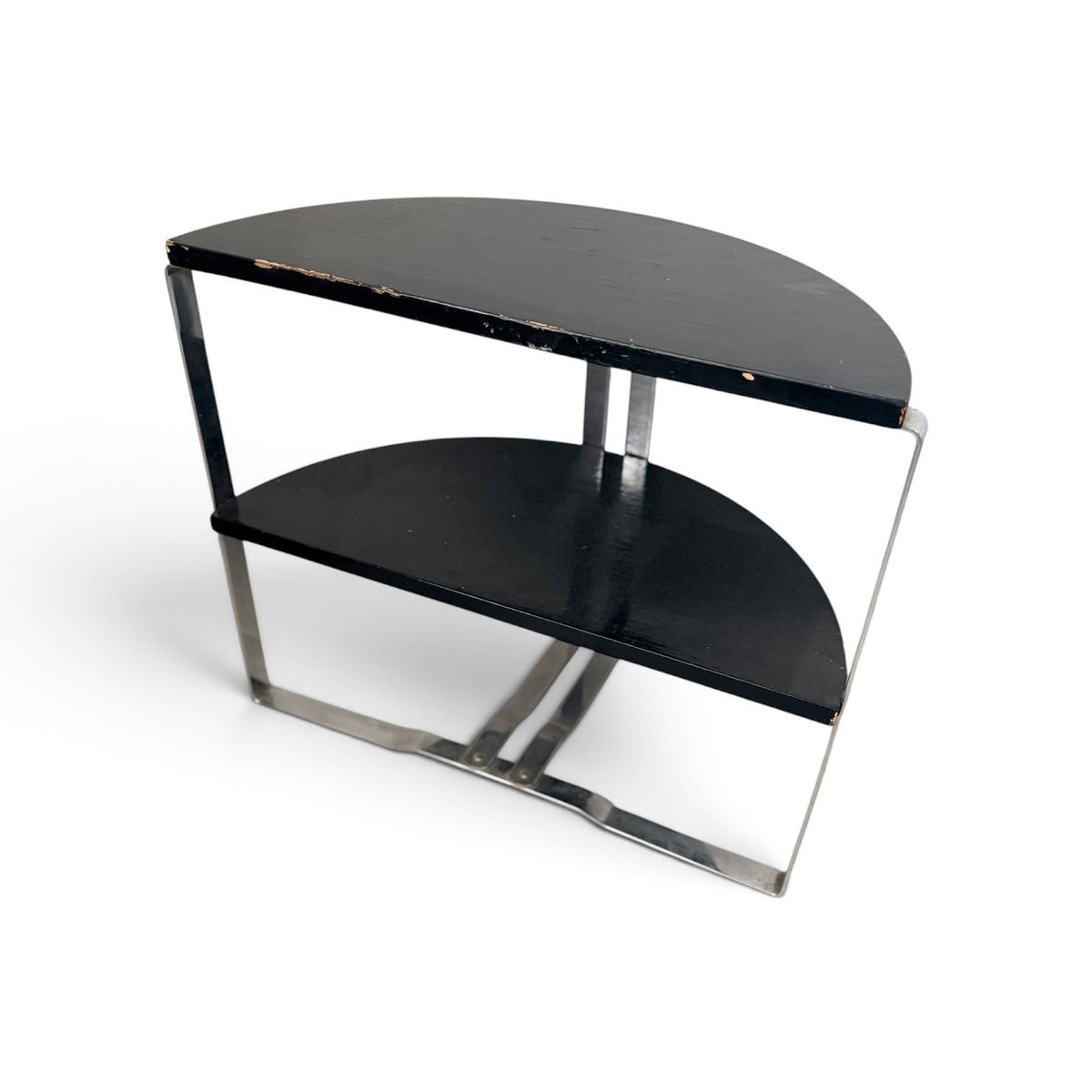 Art Deco / Bauhaus Demilune End or Side Table by Wolfgang Hoffmann for Howell, 1930s