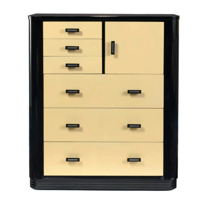 1930s Art Deco Steel and Enamel Dresser by Norman Bel Geddes (1893-1958)
